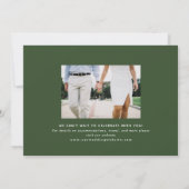 Neon Horizontales Foto Einladung (Rückseite)