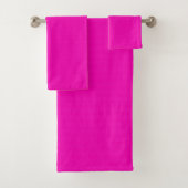 Neon Hot Pink Badhandtuch Set (Insitu)
