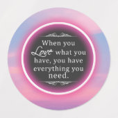 Neon Hot Pink Motivation Labels Etiketten (Design 2)