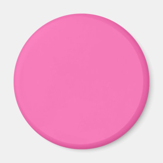 Neon Hot Pink Solid Color | Classic Magnet (Vorne)