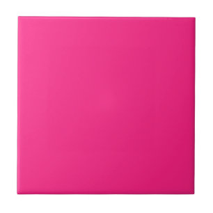 Neon Hot Pink Solid Color Elegant Minimalistisch Fliese