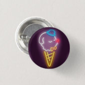 Neon Ice Cream Button (Vorne & Hinten)
