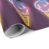 Neon Ice Cream Dog Geschenkpapier (Rolleneckpunkt)