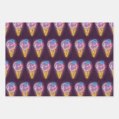 Neon Ice Cream Dog Geschenkpapier Set (Vorderseite 3)