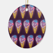 Neon Ice Cream Dog Keramik Ornament (Links)