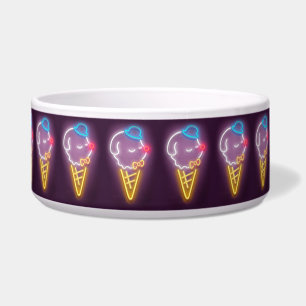 Neon Ice Cream Dog Napf