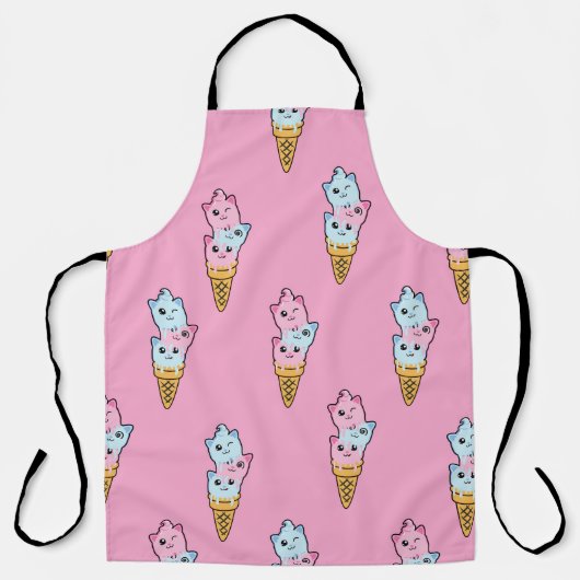 Neon Ice Cream: Kinderfreude in der Stadt. Schürze (Vorderseite)