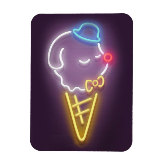 Neon Ice Cream Magnet (Vertikal)