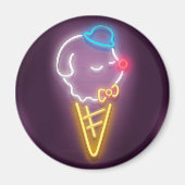 Neon Ice Cream Magnet (Vorne)