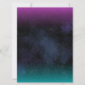 Neon Ice Skaten Birthday Party Einladung (Rückseite)