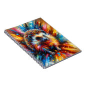 Neon-Igel-Burst-Notizbuch Notizblock (Rechte Seite)