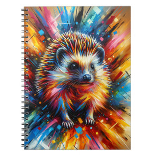 Neon-Igel-Burst-Notizbuch Notizblock