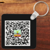 Neon_IHAVEDEPRESSION_ QR CODE Schlüsselanhänger (Rückseite)