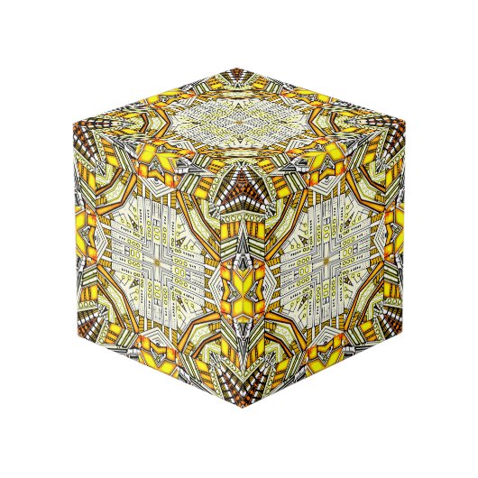 Neon Imagination Art Cube Würfel (Rückseite Schrägansicht)