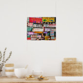 Neon in den Straßen von Hongkong Poster (Küche)