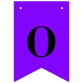 Neon Indigo Solid Color | Benutzerdefiniert Wimpelkette (Dritte Fahne)