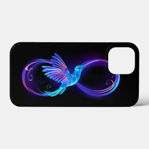 Neon Infinity Symbol mit dem leuchtenden Hummingbi Case-Mate iPhone Hülle