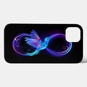 Neon Infinity Symbol mit dem leuchtenden Hummingbi Case-Mate iPhone Hülle