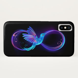 Neon Infinity Symbol mit dem leuchtenden Hummingbi Case-Mate iPhone Hülle