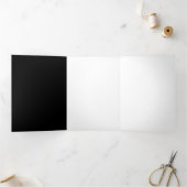 Neon Infinity Symbol mit dem leuchtenden Hummingbi Dreifach Gefaltete Karte (Innenseite)