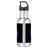 Neon Infinity Symbol mit dem leuchtenden Hummingbi Edelstahlflasche (Rückseite)