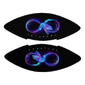 Neon Infinity Symbol mit dem leuchtenden Hummingbi Football (Paneele)