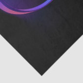 Neon Infinity Symbol mit dem leuchtenden Hummingbi Seidenpapier (Detail)