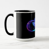 Neon Infinity Symbol mit dem leuchtenden Hummingbi Tasse (Links)
