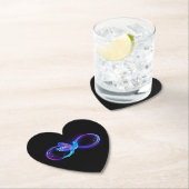 Neon Infinity Symbol mit dem leuchtenden Hummingbi Untersetzer (Vor Ort)