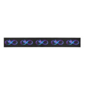 Neon Infinity Symbol with Glowing Hummingbird Ripsband (Vorderseite)