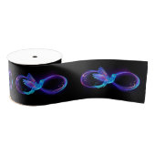 Neon Infinity Symbol with Glowing Hummingbird Ripsband (Spule)