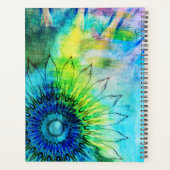 Neon Ink Sunflower Personalisiert Planer (Rückseite)