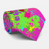 Neon ist eine geplatzierte Paint CBDOilPrincess Krawatte (Gerollt)