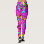 Neon ist eine geplatzierte Paint CBDOilPrincess Leggings (Rückseite)