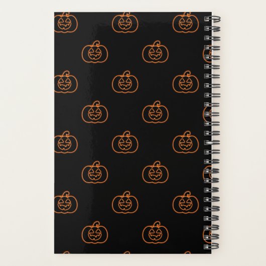 Neon Jack-o-Lantern Planner Planer (Rückseite)