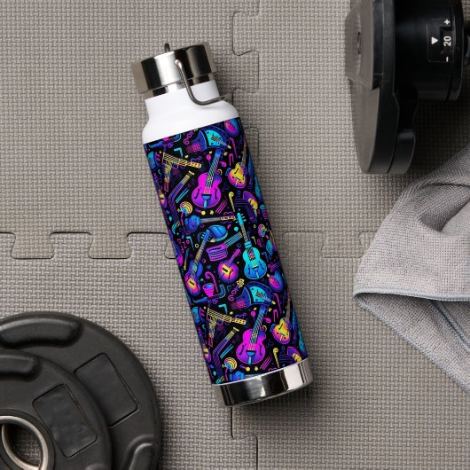 Neon Jam Session Wasserflasche Trinkflasche (Fitnessstudio)