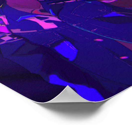 Neon Japanese Poster (Ecke)