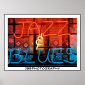 Neon Jazz Blues Poster (Vorne)