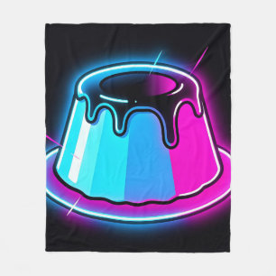 Neon-Jelly-Glow-Dessert-Kunst Fleecedecke
