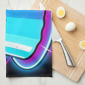 Neon-Jelly-Glow-Dessert-Kunst Geschirrtuch (Viertel Falte)