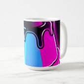 Neon-Jelly-Leucht-Dessert-Kunst Kaffeetasse (VorderseiteRechts)