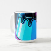 Neon-Jelly-Leucht-Dessert-Kunst Kaffeetasse (Vorderseite Links)
