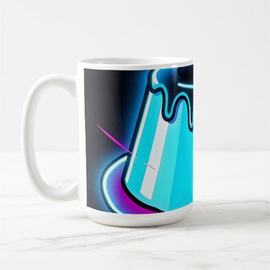 Neon-Jelly-Leucht-Dessert-Kunst Kaffeetasse (Links)