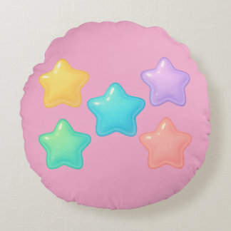Neon Jelly Star Pillow | Cute Kawaii Glow Rundes Kissen