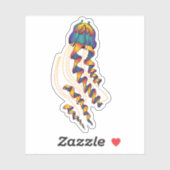 Neon Jellyfish Aufkleber (Blatt)