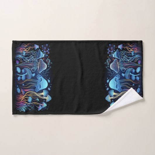 Neon Jellyfish Badhandtuch Set (Handtuch)