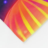 Neon Jellyfish Dreams Fleecedecke (Ecke)