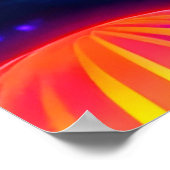 Neon Jellyfish Dreams Poster (Ecke)