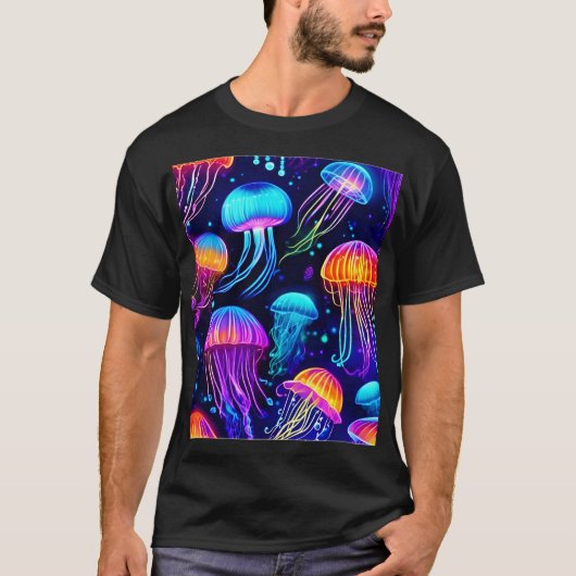 Neon Jellyfish Dreams T-Shirt (Vorderseite)