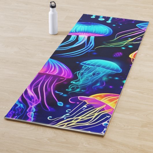 Neon Jellyfish Dreams Yogamatte (Beispiel)